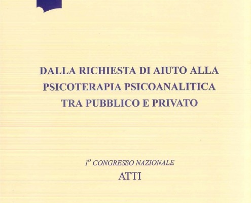 Copertina Atti 1° Congresso Nazionale Roma 1995 allegato