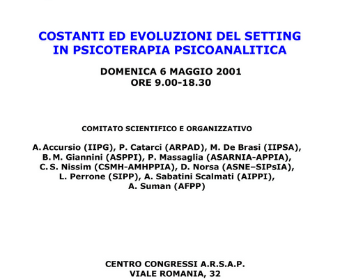 Eventi 0001 2001 Locandina Giornate del 6.5.2001