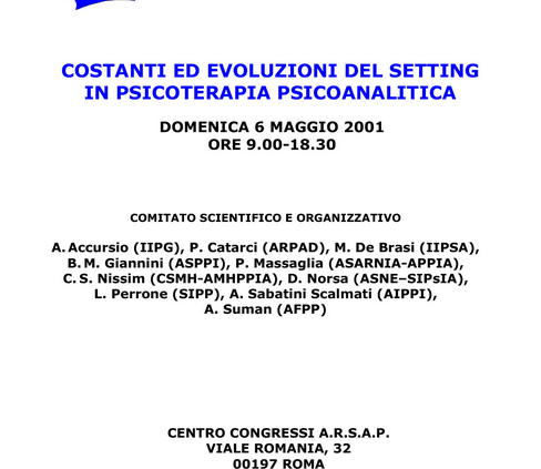 Eventi 0001 2001 Locandina Giornate del 6.5.2001